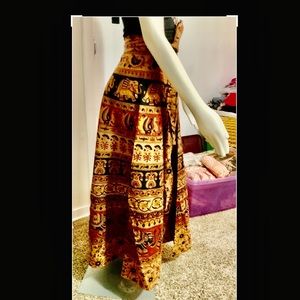 BOHO WRAP SKIRT~100% SOFT INDIA COTTON~HANDMADE
